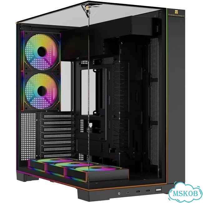 Корпус Midi-Tower Thermalright TR-A70 FAN5-M TG argb Strip, черный (TRA70AF5MB) фото 1