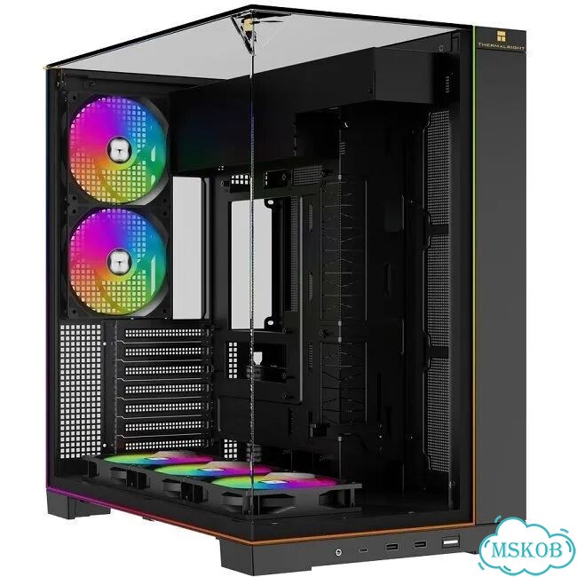 Корпус Midi-Tower Thermalright TR-A70 FAN5-C TG argb Strip, черный (TRA70AF5CB) фото 1