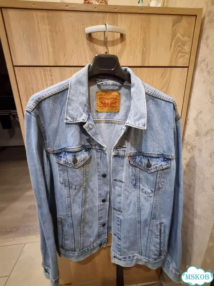 Джинсовая куртка мужская levis xl фото 1