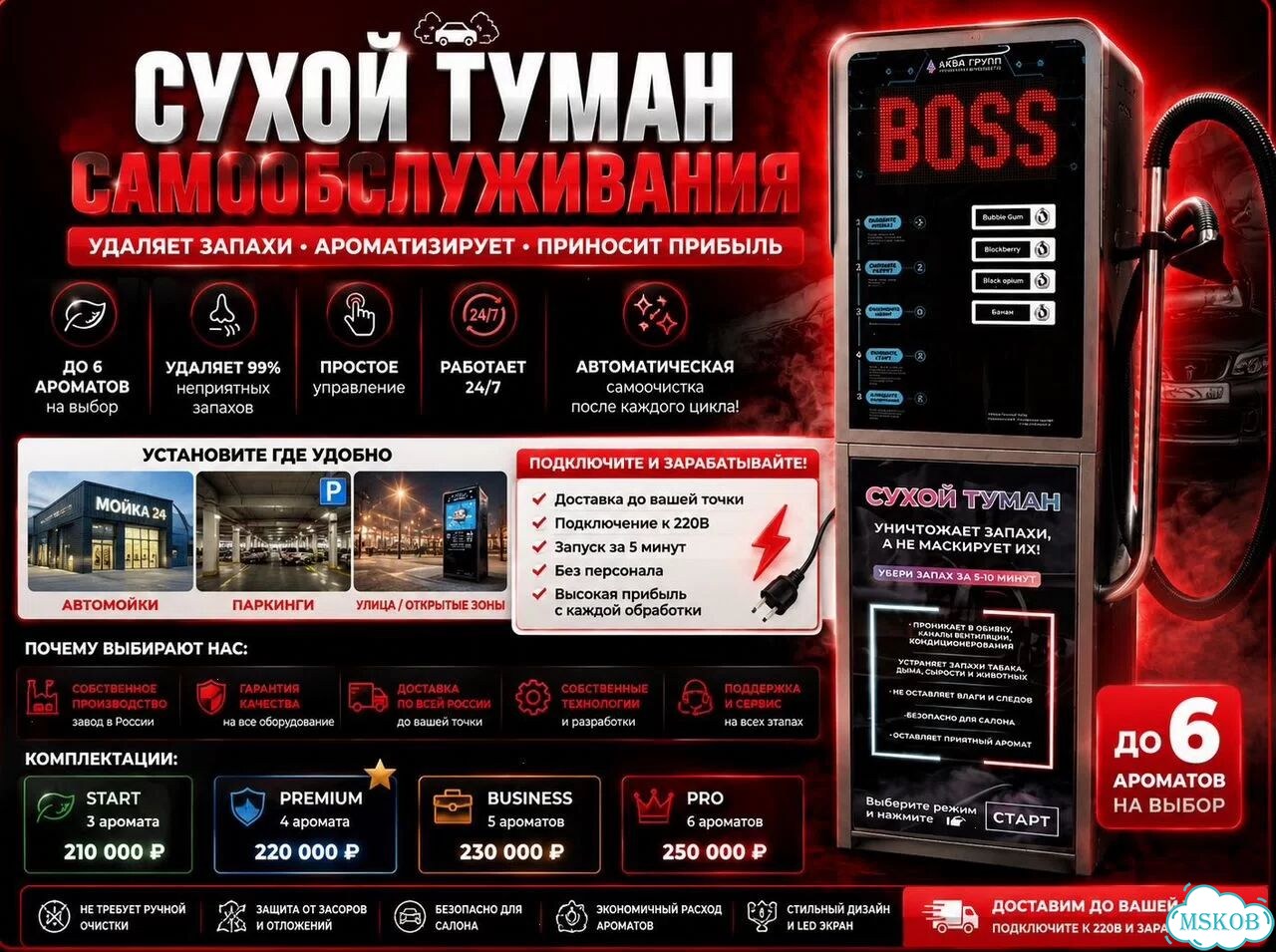 Система сухого тумана 3 аромата эко-42 фото 1
