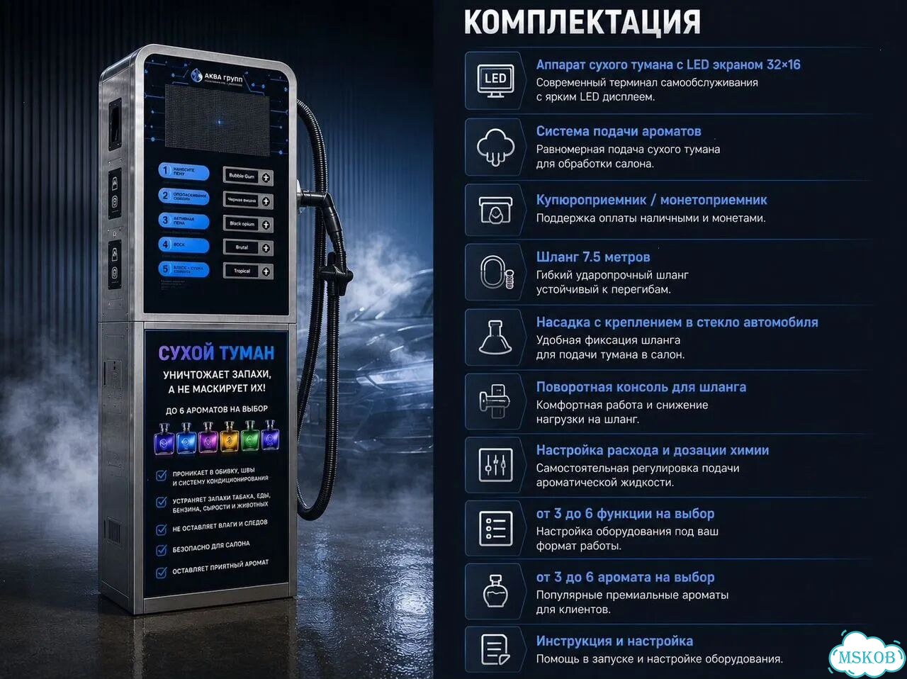 Система сухого тумана 3 аромата эко-42 фото 6
