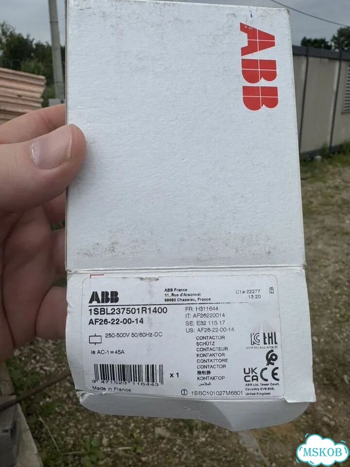 Контактор ABB 250-500v 50/60 HZ-DC фото 3