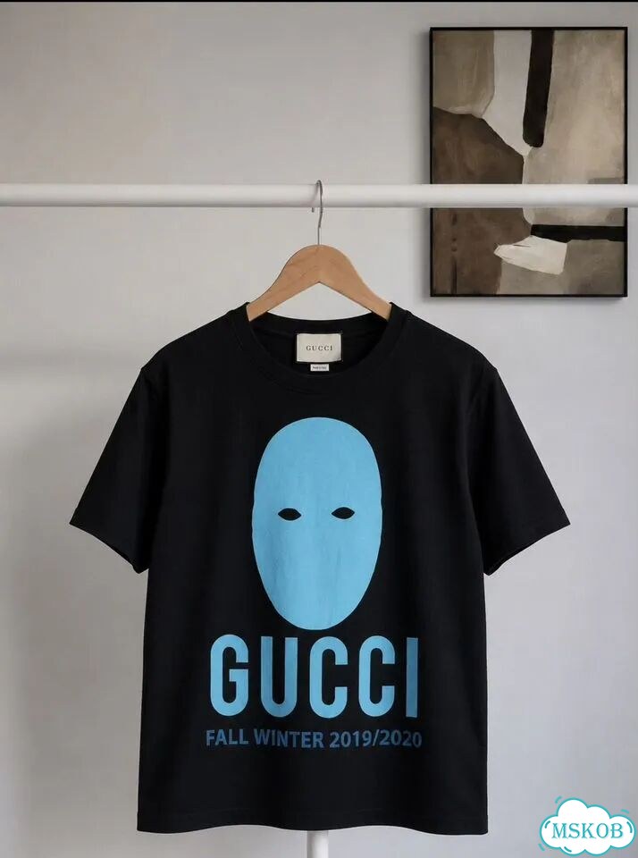 Футболка Gucci manifesto blue mask (XS-2XL) фото 1
