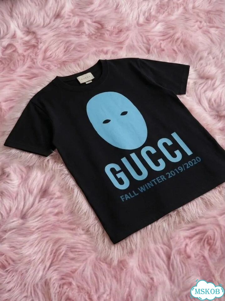 Футболка Gucci manifesto blue mask (XS-2XL) фото 4