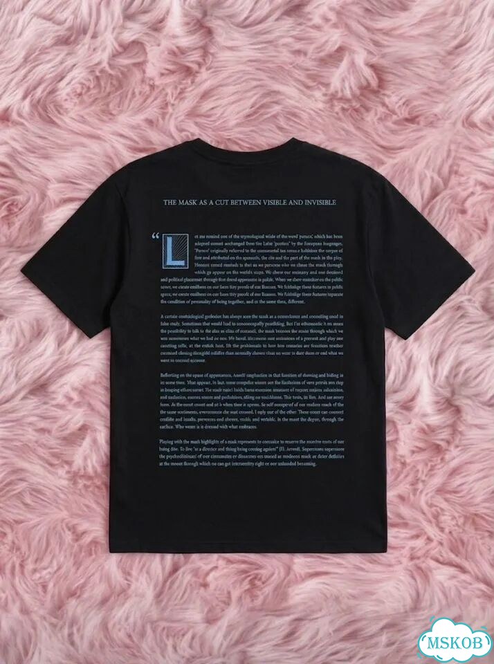 Футболка Gucci manifesto blue mask (XS-2XL) фото 5