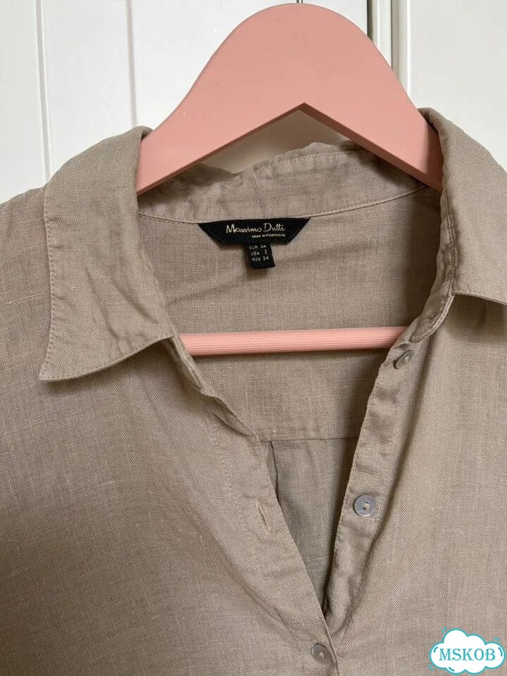 Льняная рубашка massimo dutti фото 2