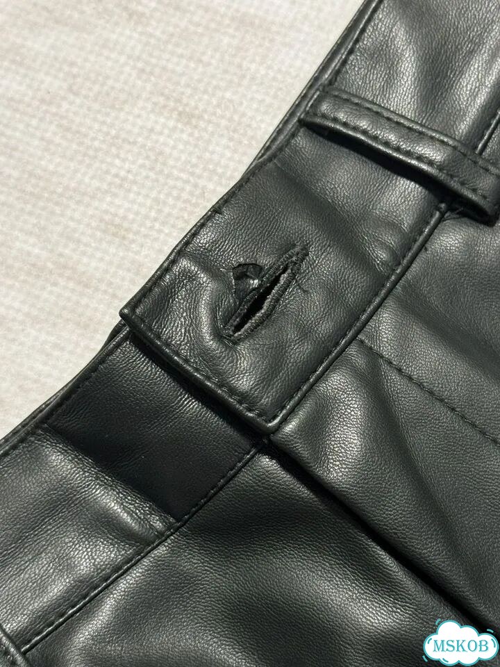 Брюки с нюансами Zara экокожа 44 фото 2