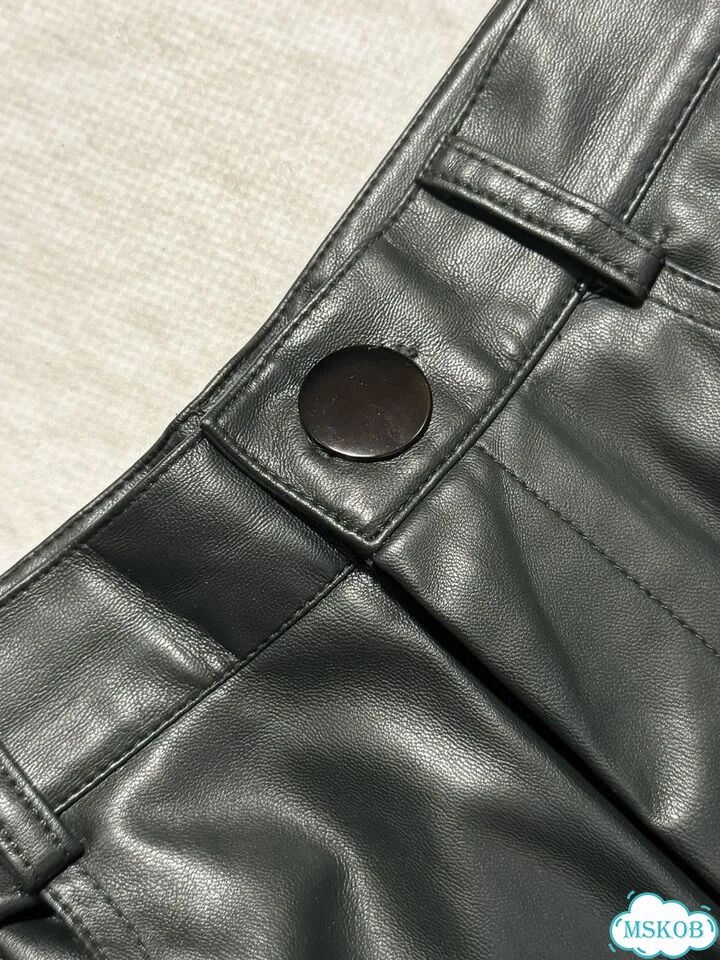 Брюки с нюансами Zara экокожа 44 фото 3