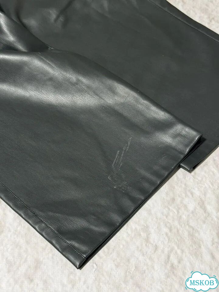Брюки с нюансами Zara экокожа 44 фото 9