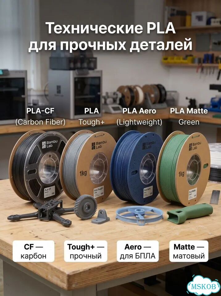 PLA филамент Bambu Lab,большой выбор,оригинал фото 3