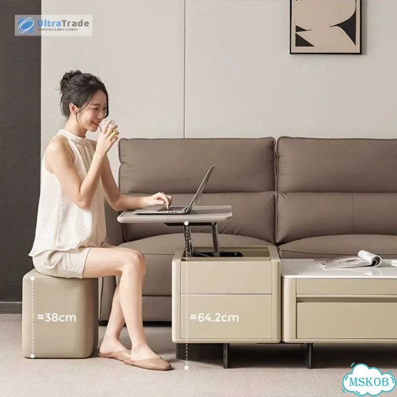 Журнальный столик Linsy Beige/White 146 cm VK1L-A фото 5