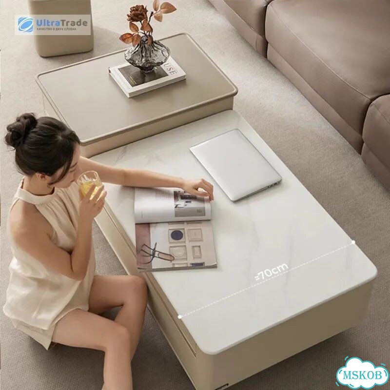Журнальный столик Linsy Beige/White 146 cm VK1L-A фото 7