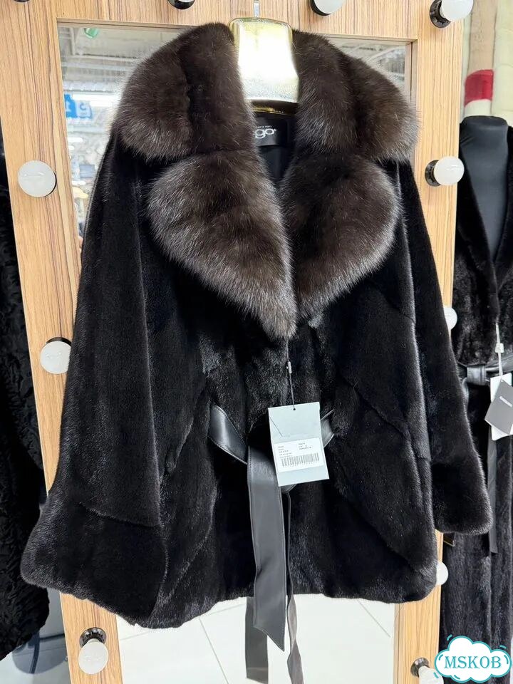 Шуба норка Blackglama с соболем Ego фото 3