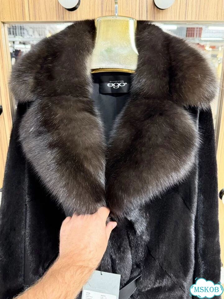 Шуба норка Blackglama с соболем Ego фото 6
