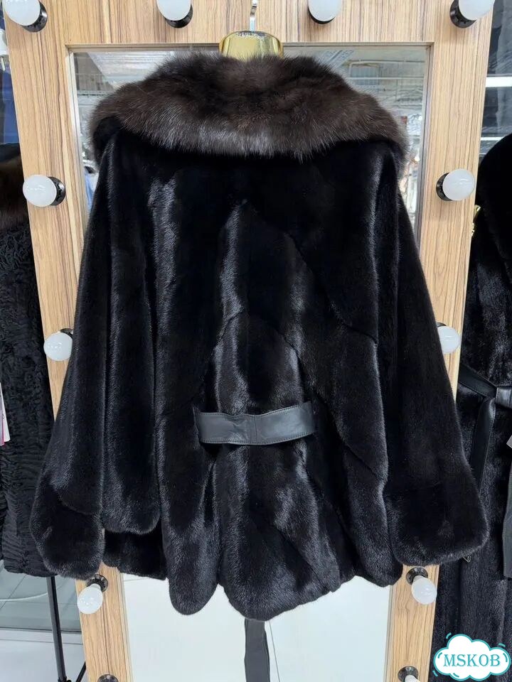 Шуба норка Blackglama с соболем Ego фото 8