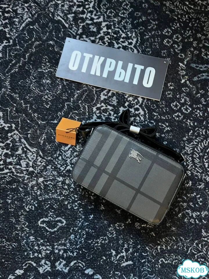 Сумка черная Burberry premium фото 3