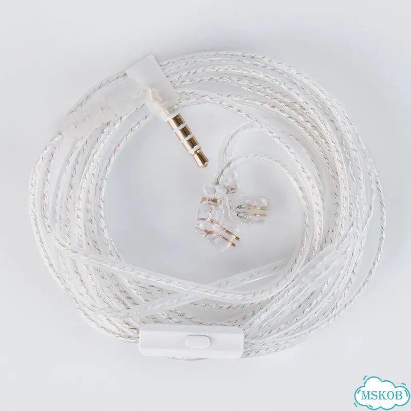 Wooeasy CCZ UP01 Plus C01 2M кабель для наушников KZ ZS10 PRO/ZSN PRO X/CCA CRA фото 1