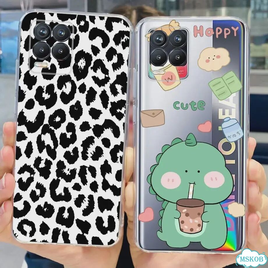Чехол для Realme 8 с цветочным модным котом и милым чехлом для Realme 8 Pro, чехлы для телефонов Rea фото 5