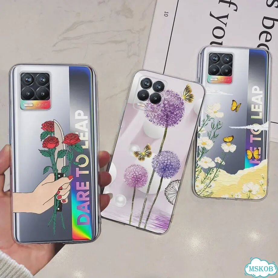 Чехол для Realme 8 с цветочным модным котом и милым чехлом для Realme 8 Pro, чехлы для телефонов Rea фото 6