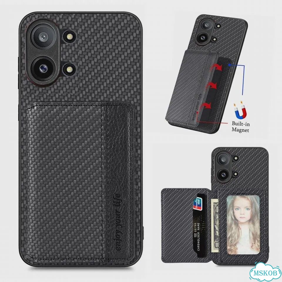 Чехол-картхолдер rfid из кожи с защитой 360 для Poco X8 Pro Max 5G, Xiaomi Poco X7, F6, F5, X6, M7 фото 2