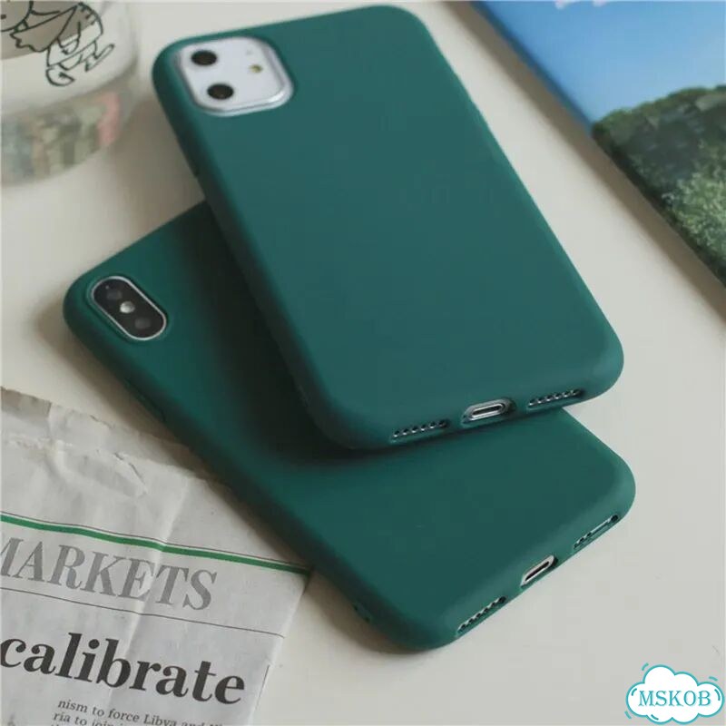 Зеленый матовый чехол для iPhone 14 фото 1