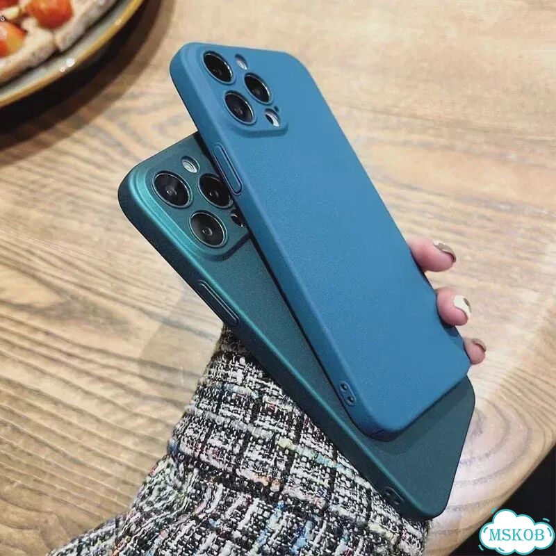 Чехол на iPhone 12, противоударный чехол, жесткие ультратонкие Синий, Simple Blue, For iPhone 16e фото 6