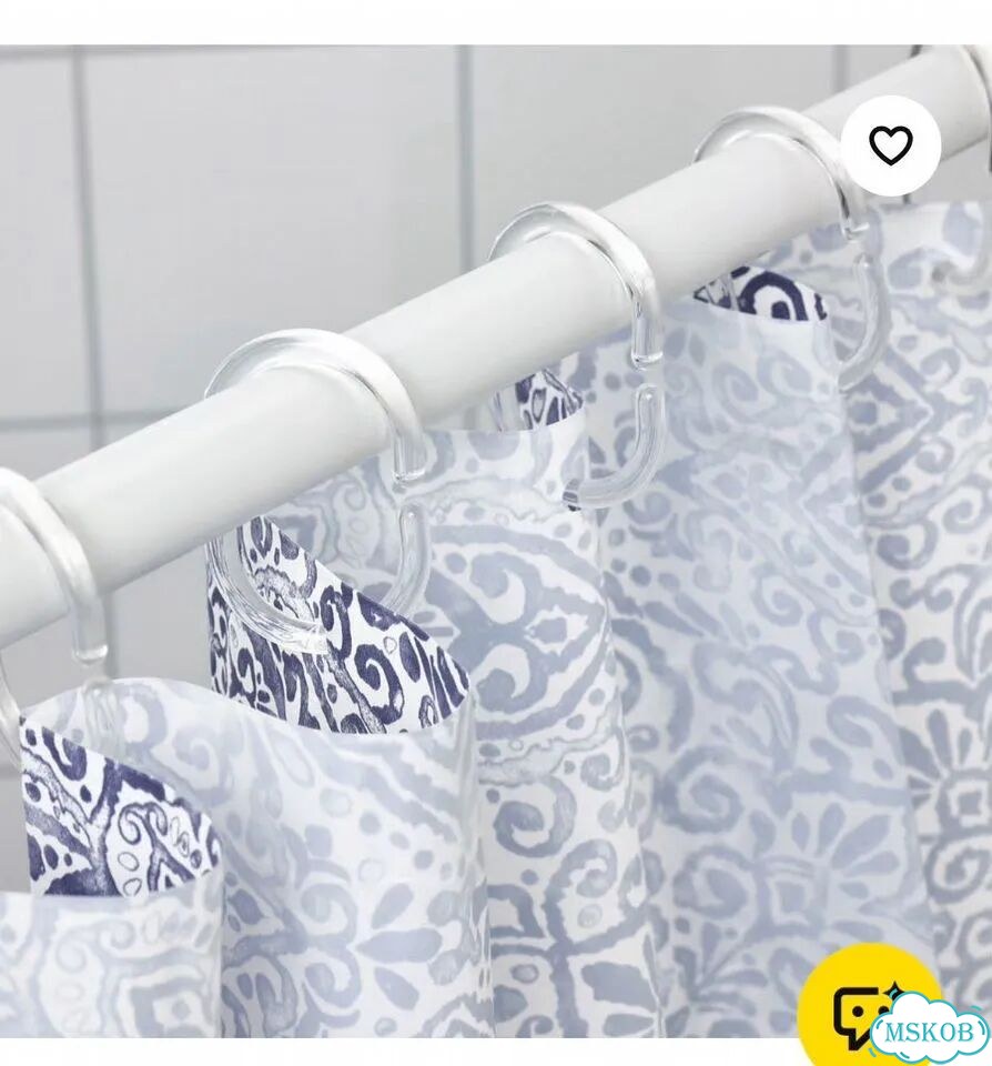 Шторка для ванной IKEA фото 2