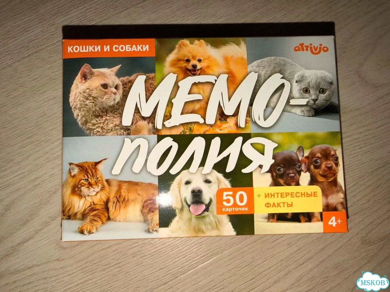 Настольная игра Мемо Кошки и собаки новая фото 1