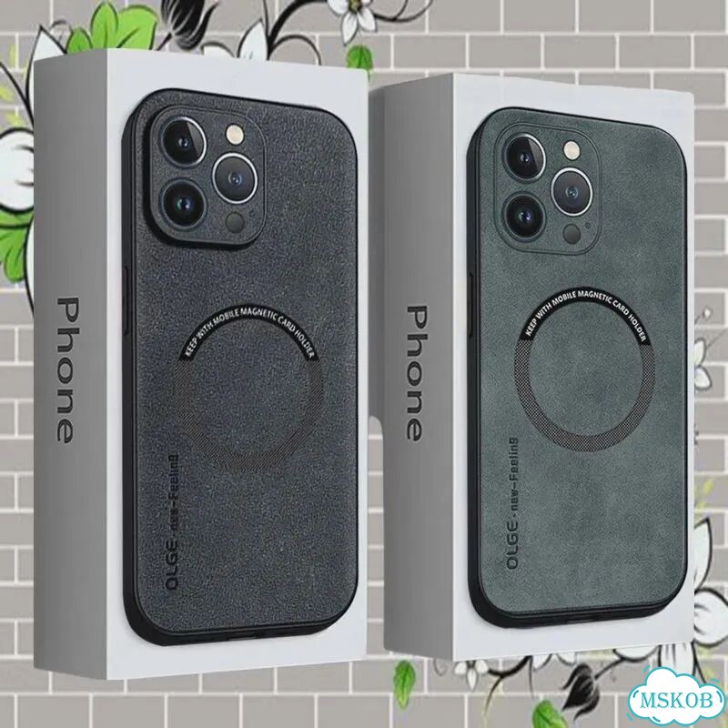 Кожаный чехол для iPhone 16, черный фото 2