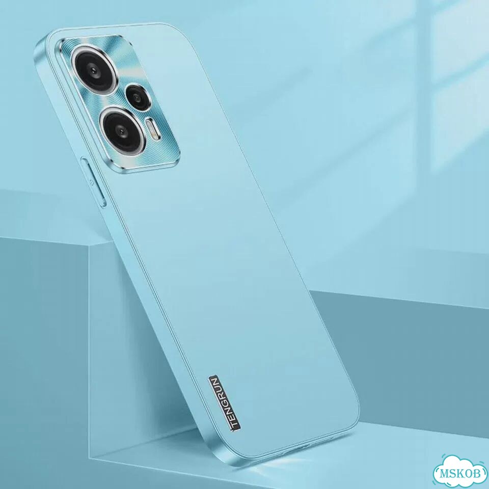 Тонкий чехол для Poco F5 Pro 5G, металлический, с защитой Голубой, небесно-голубой, poco F5 фото 1