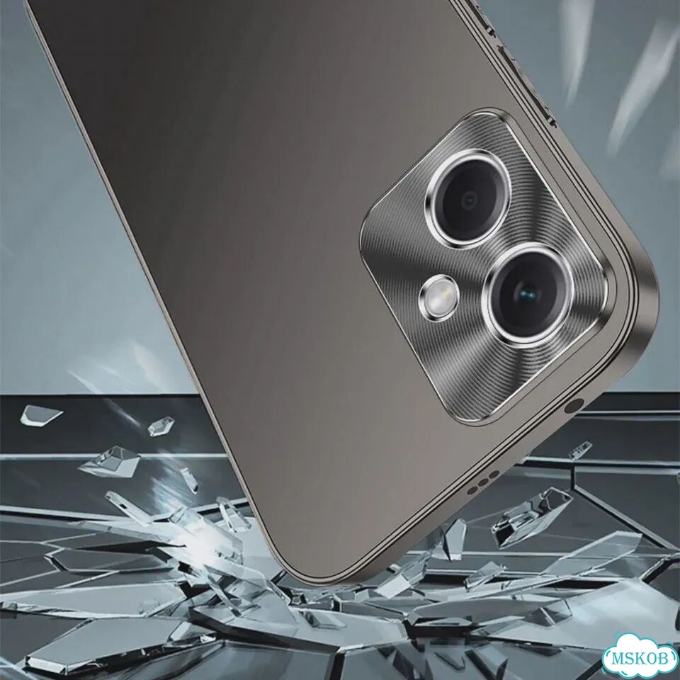 Тонкий чехол для Poco F5 Pro 5G, металлический, с защитой Голубой, небесно-голубой, poco F5 фото 6
