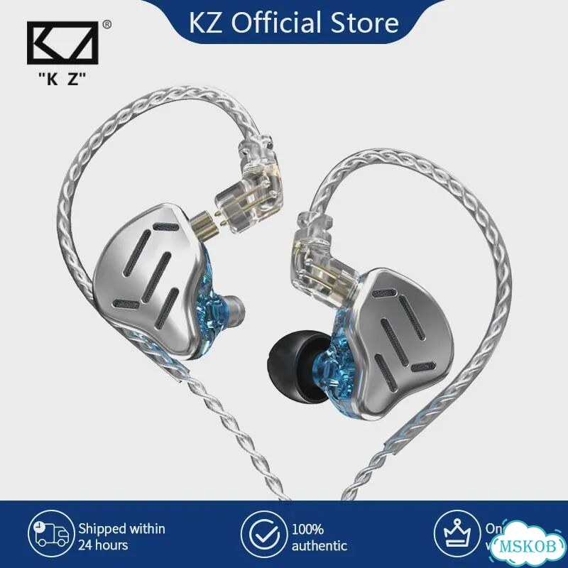 KZ ZAX Черные наушники 7BA+1DD No Mic фото 2