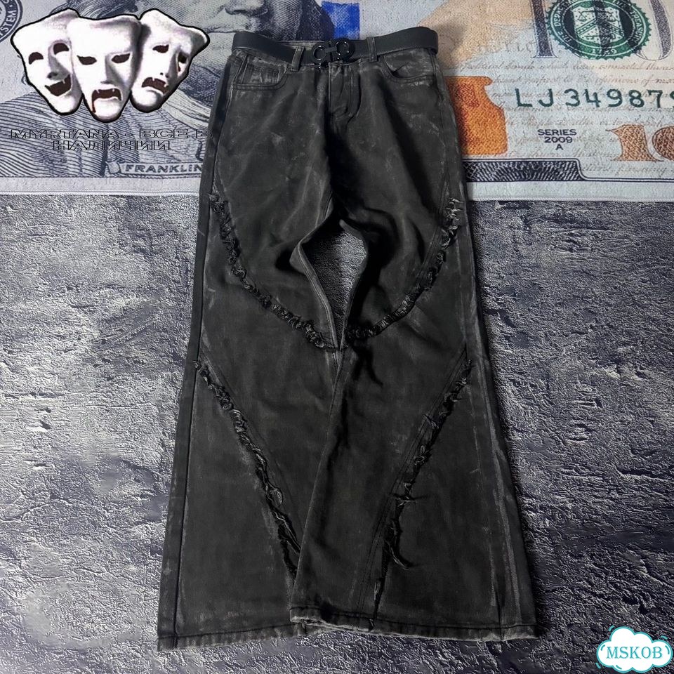 Джинсы hysteric glamour bootcut indie sleaze фото 1