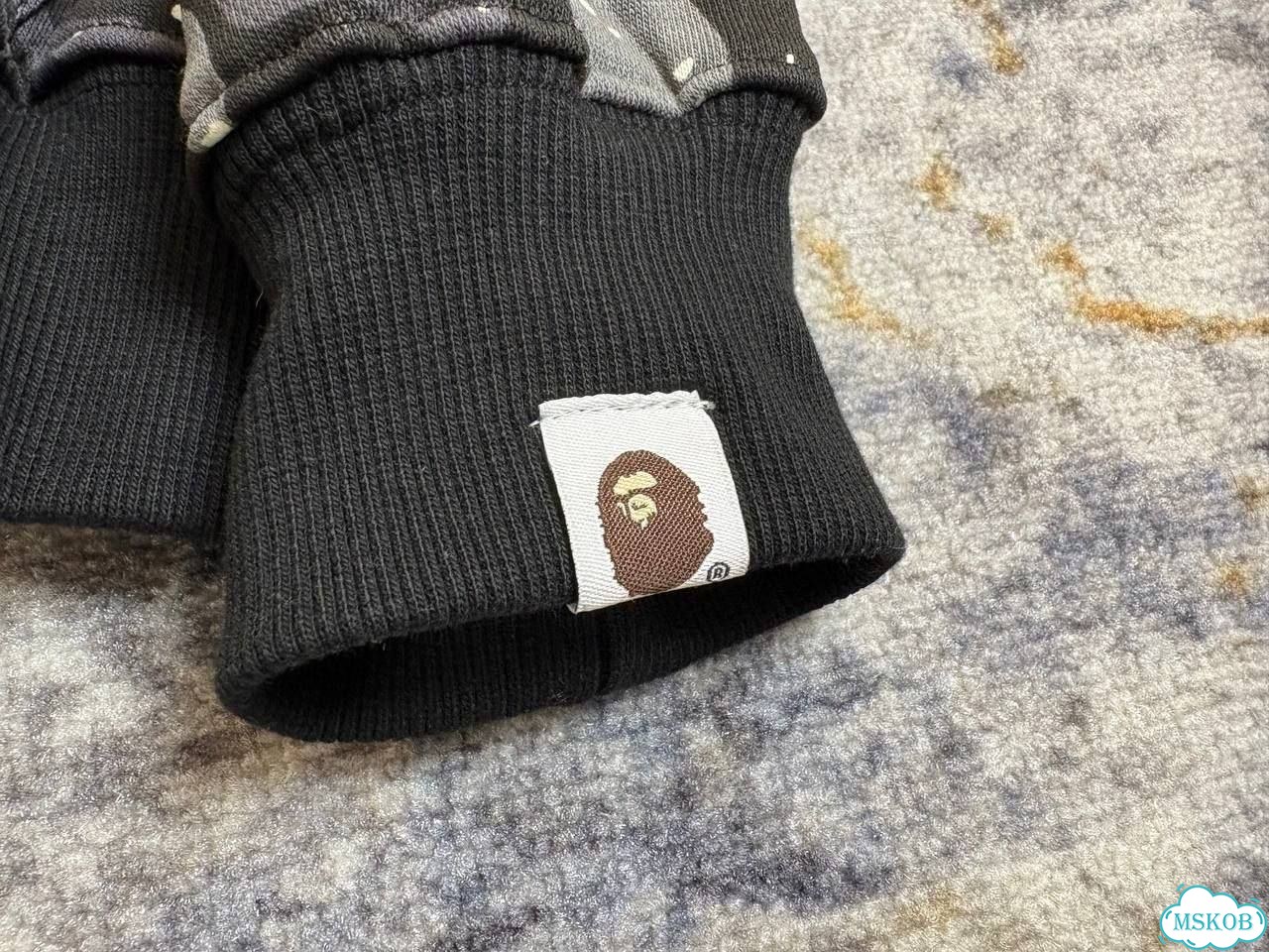 Зип худи Bape tiger Space Camo Черный фото 5