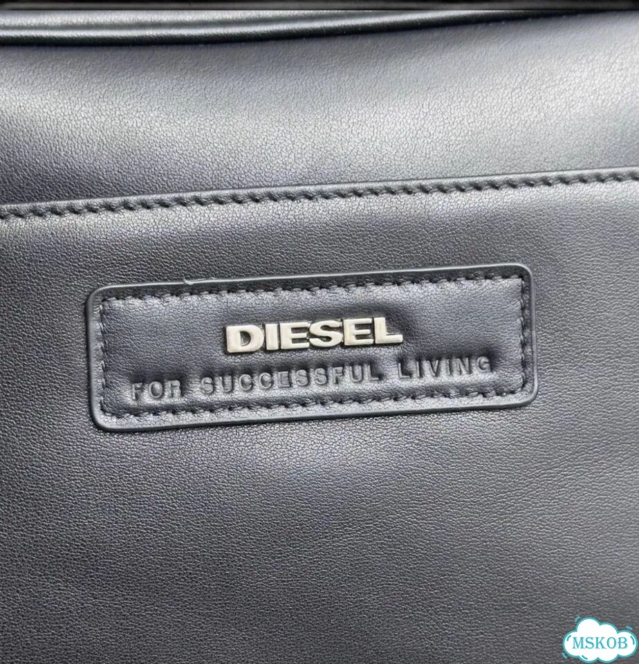 Сумка мужская натуральная гладкая кожа Diesel фото 4