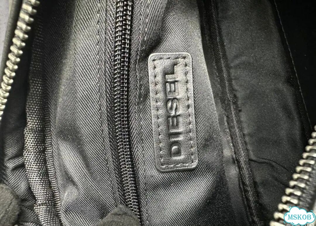 Сумка мужская натуральная гладкая кожа Diesel фото 9