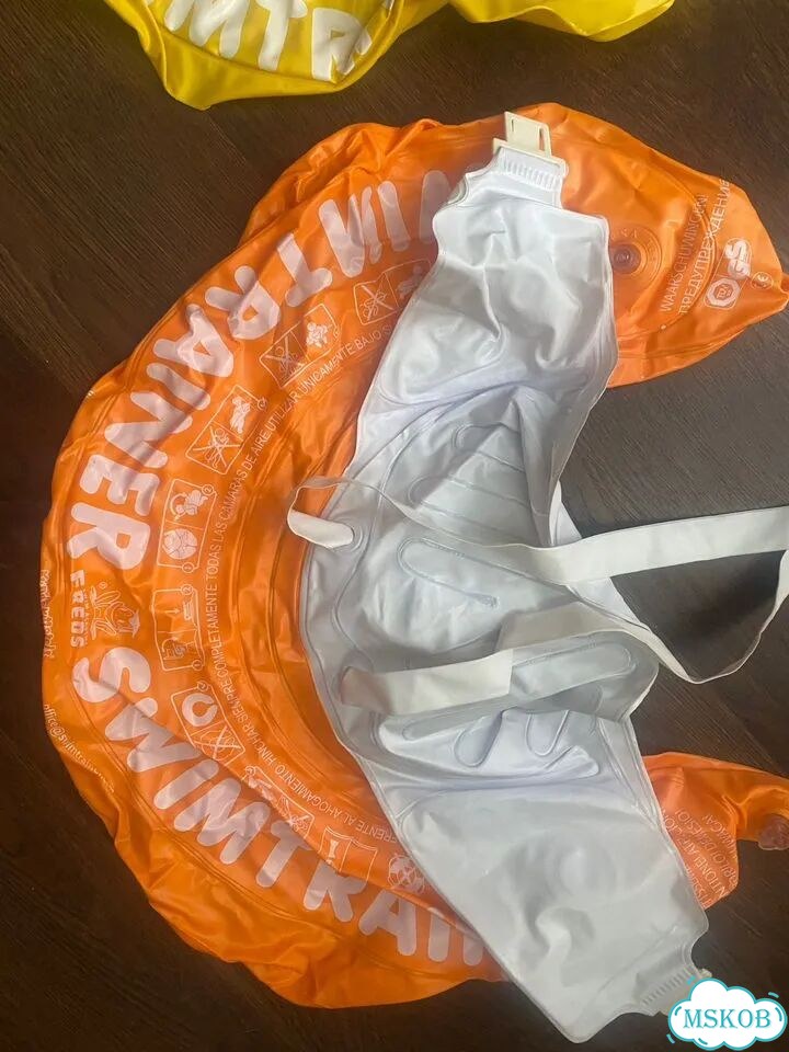 Надувной круг swimtrainer «Classic» оранжевый фото 4