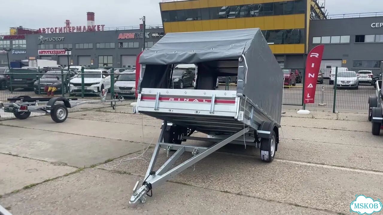 Прицеп для легкового автомобиля 3 метра+аэротент фото 1