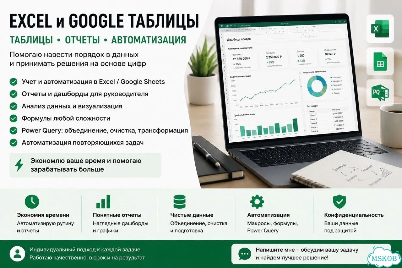 Сделаю таблицу Excel под ваши задачи фото 2
