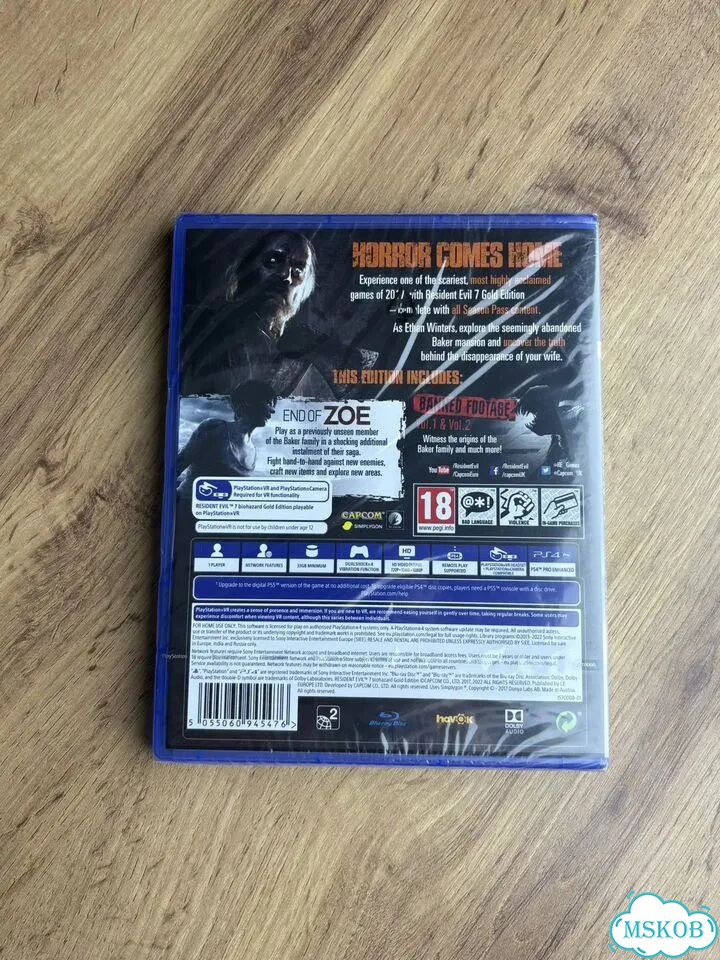 Resident evil 7 biohazard gold edition ps4 диск фото 2