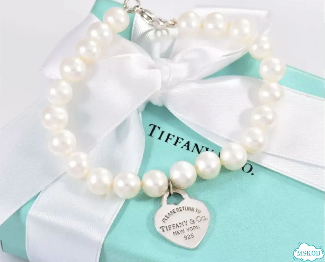 Браслет tiffany оригинал, жемчуг, рпп фото 1