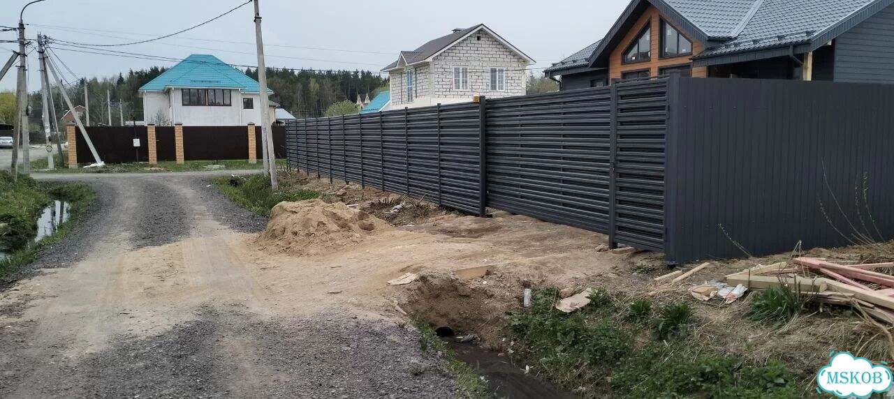 Откатные ворота с монтажом фото 2