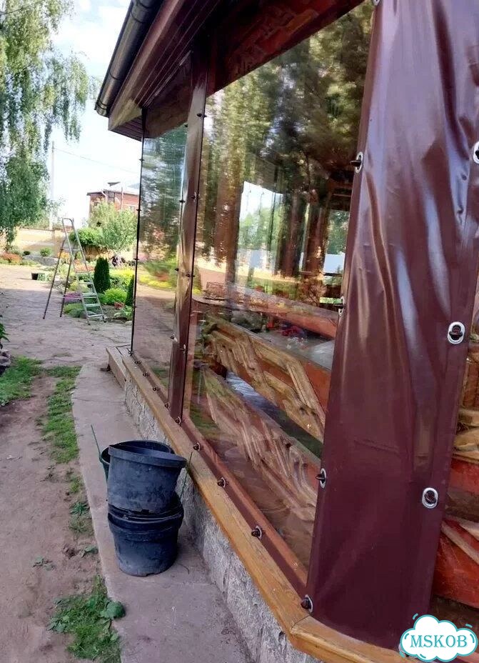 Пвх / мягкие окна / для беседки и дачи фото 8