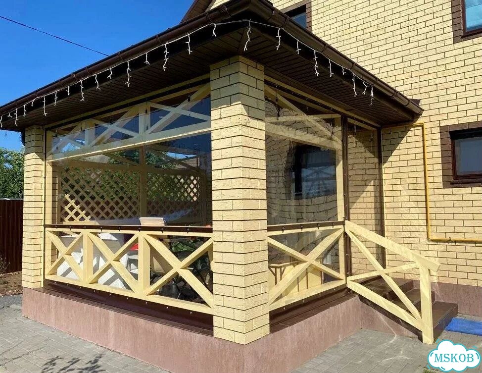 Пвх / мягкие окна / уличные шторы для беседки фото 3