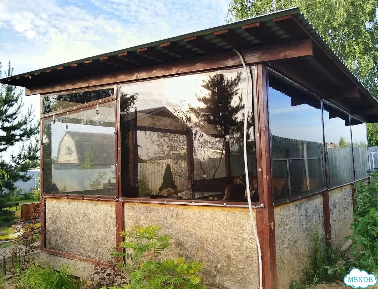 Пвх / мягкие окна / защита открытой площадки фото 8