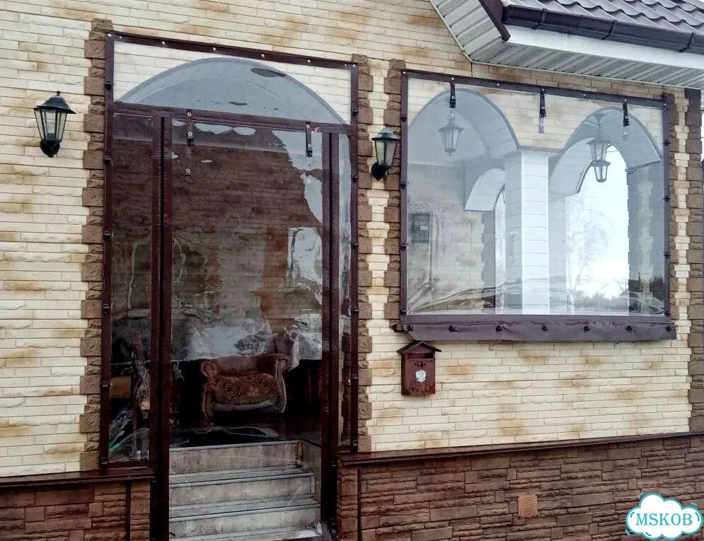 Пвх / мягкие окна / уличные шторы для веранды фото 2