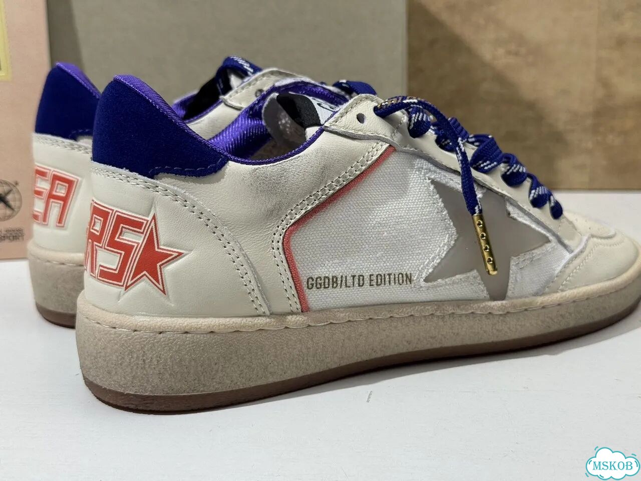Golden Goose Ball Star Beige Clear Blue фото 2