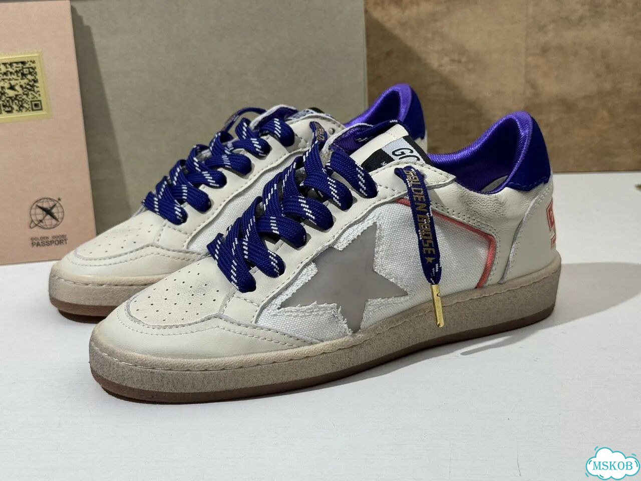 Golden Goose Ball Star Beige Clear Blue фото 3