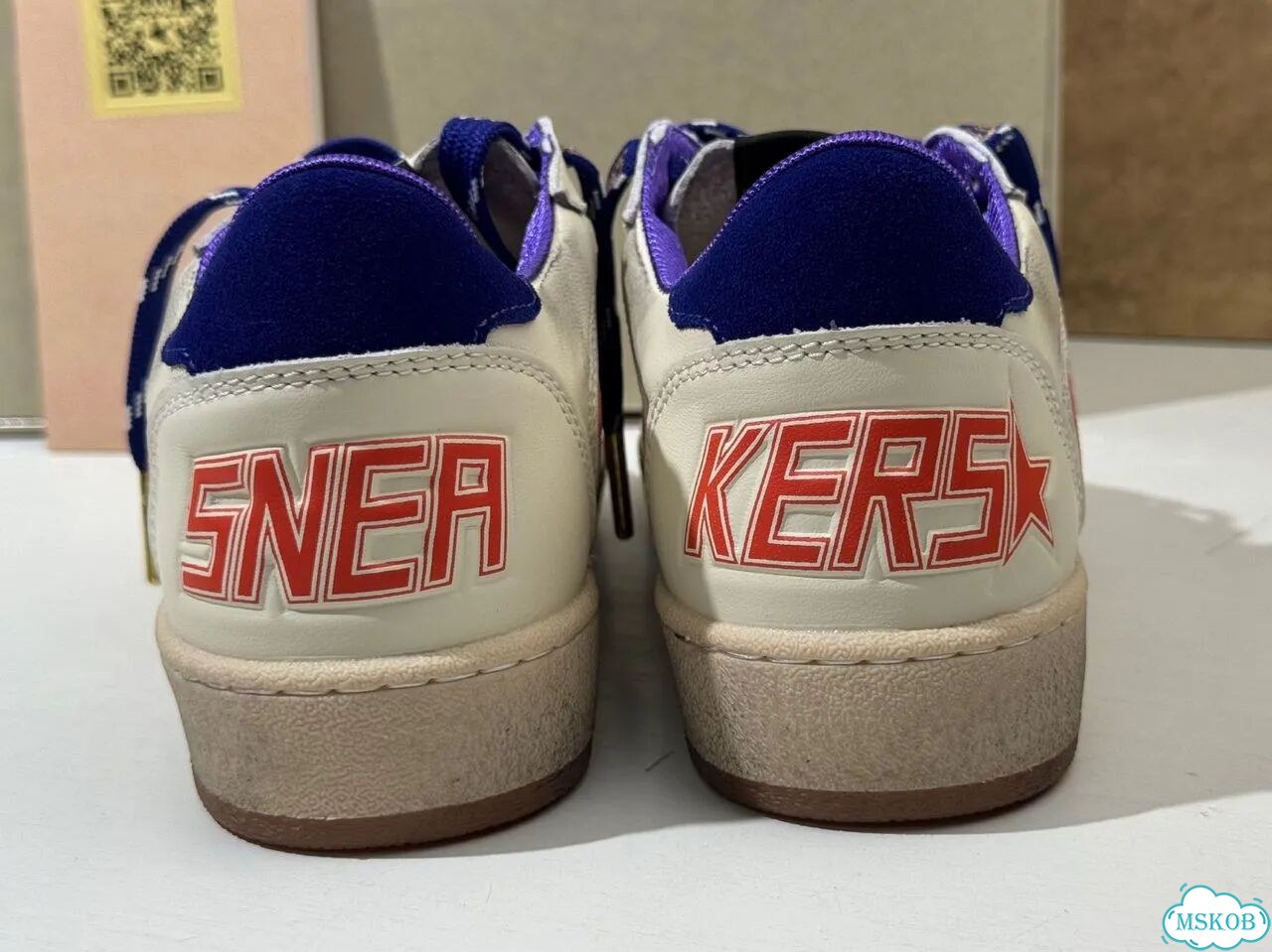 Golden Goose Ball Star Beige Clear Blue фото 4