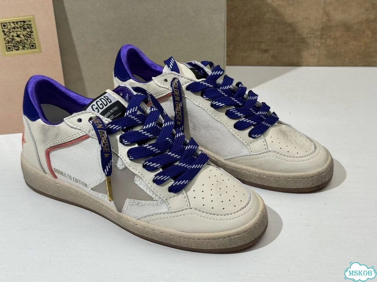 Golden Goose Ball Star Beige Clear Blue фото 5